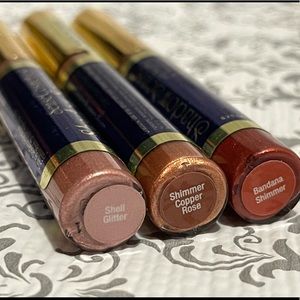 Shell Glitter and Copper Rose & Bandanna Shimmer